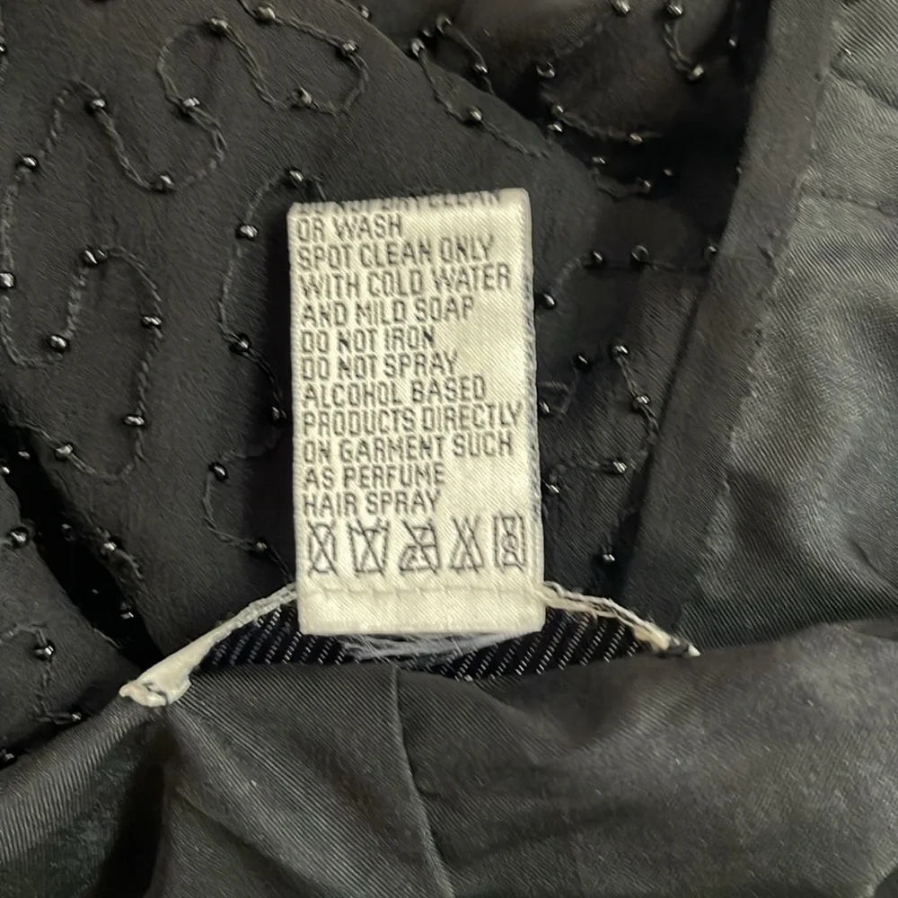 NWT Camille Marie black skirt with side slits and sequin throughout. Size XXL - Picture 10 of 10